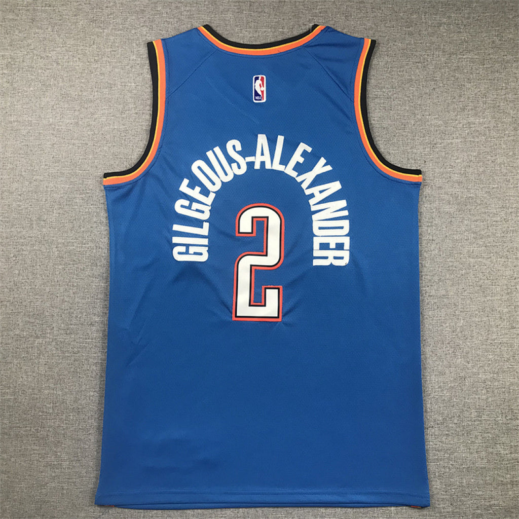 Shai Gilgeous-Alexander#2 Oklahoma City Thunder City Edition Swingman Embroidered Jersey