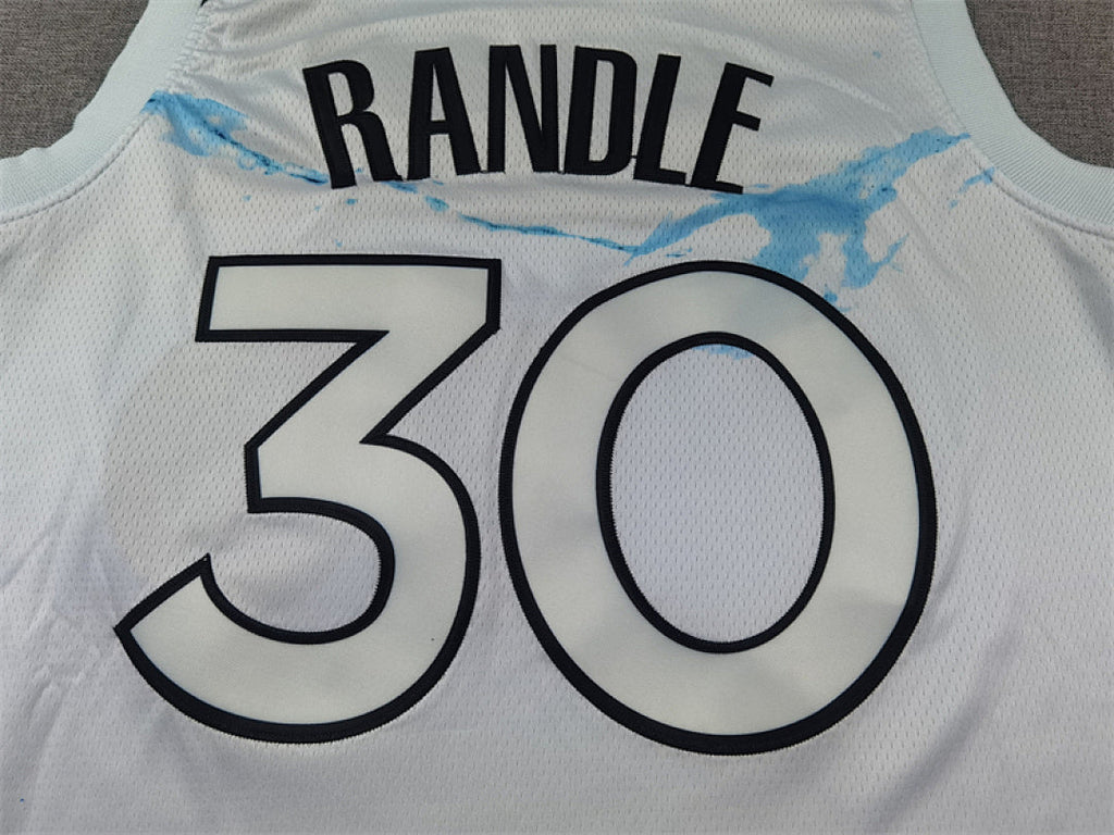 Julius Randle #30 Minnesota Timberwolves 2025 White City Edition Swingman Embroidered Jersey