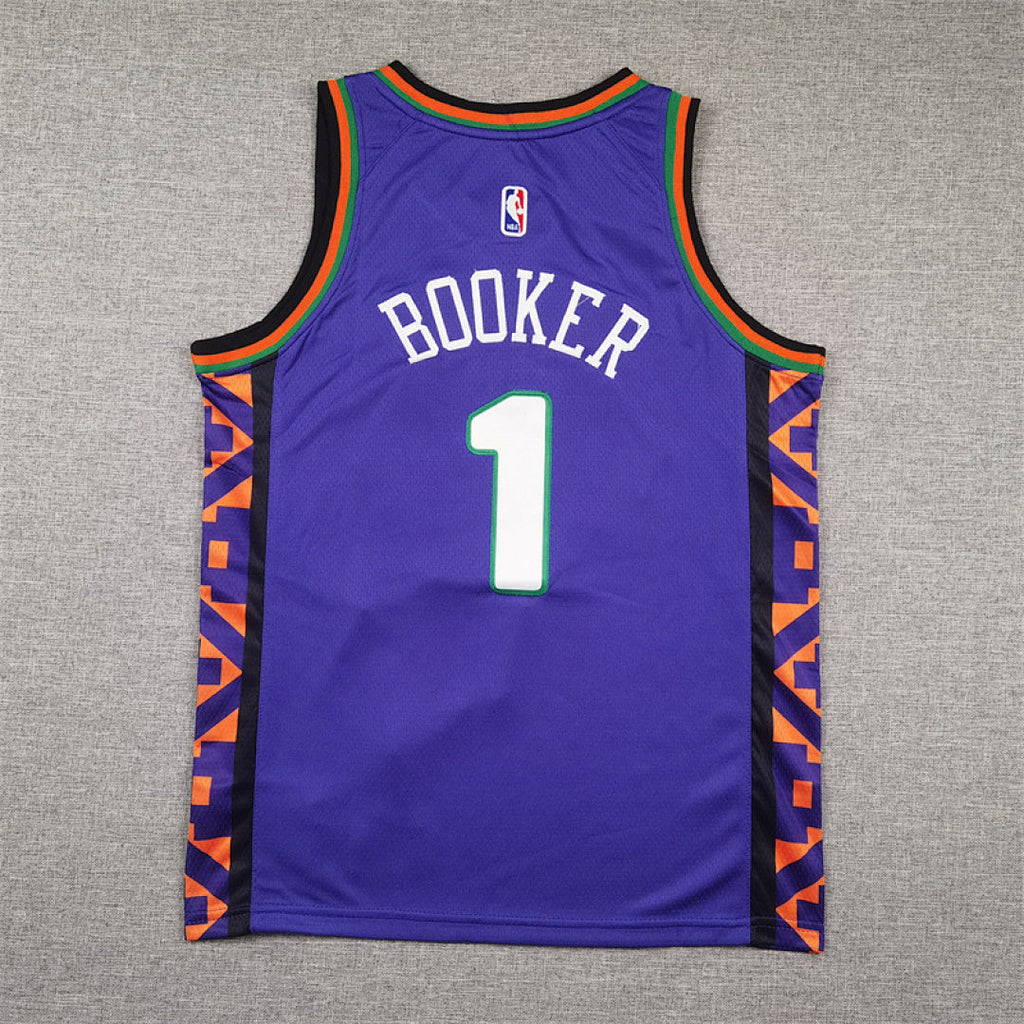 Youth Devin Booker Phoenix Suns #1 City Edition Swingman Embroidered Jersey