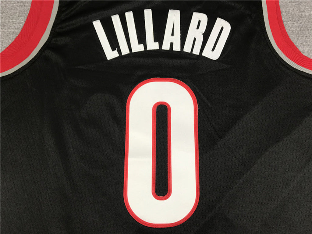 Damian Lillard #0 Portland Trail Blazers Black City Edition Swingman Embroidered Jersey