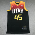 Utah Jazz Donovan Mitchell #45  Black City Edition Swingman Embroidered Jersey