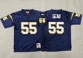 Youth Junior Seau #55 Los Angeles Chargers Navy Vintage Throwback Jersey