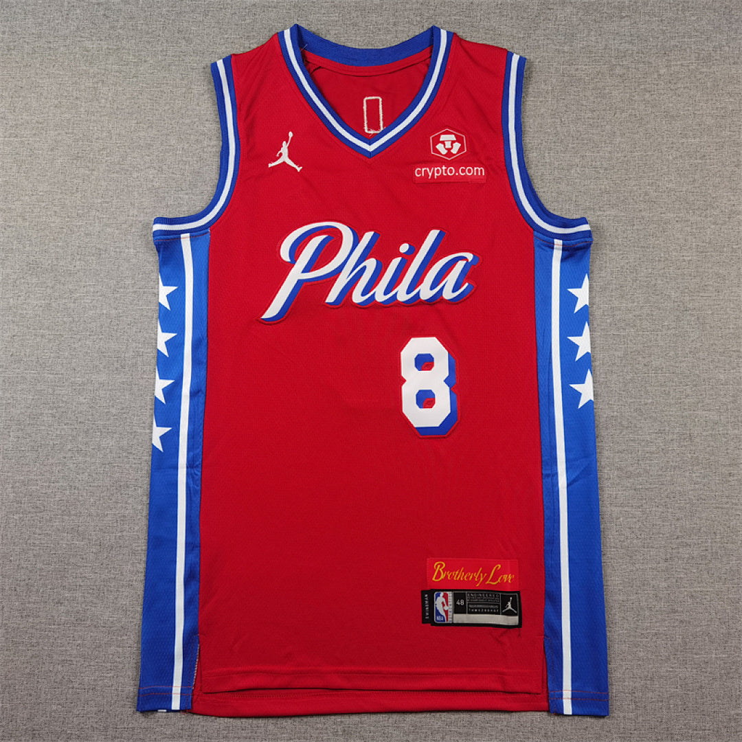 Paul George #8 Philadelphia 76ers City Edition Swingman Embroidered Jersey