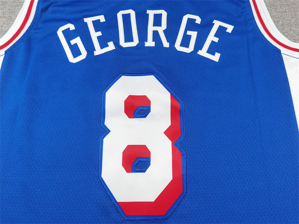 Paul George #8 Philadelphia 76ers City Edition Swingman Embroidered Jersey