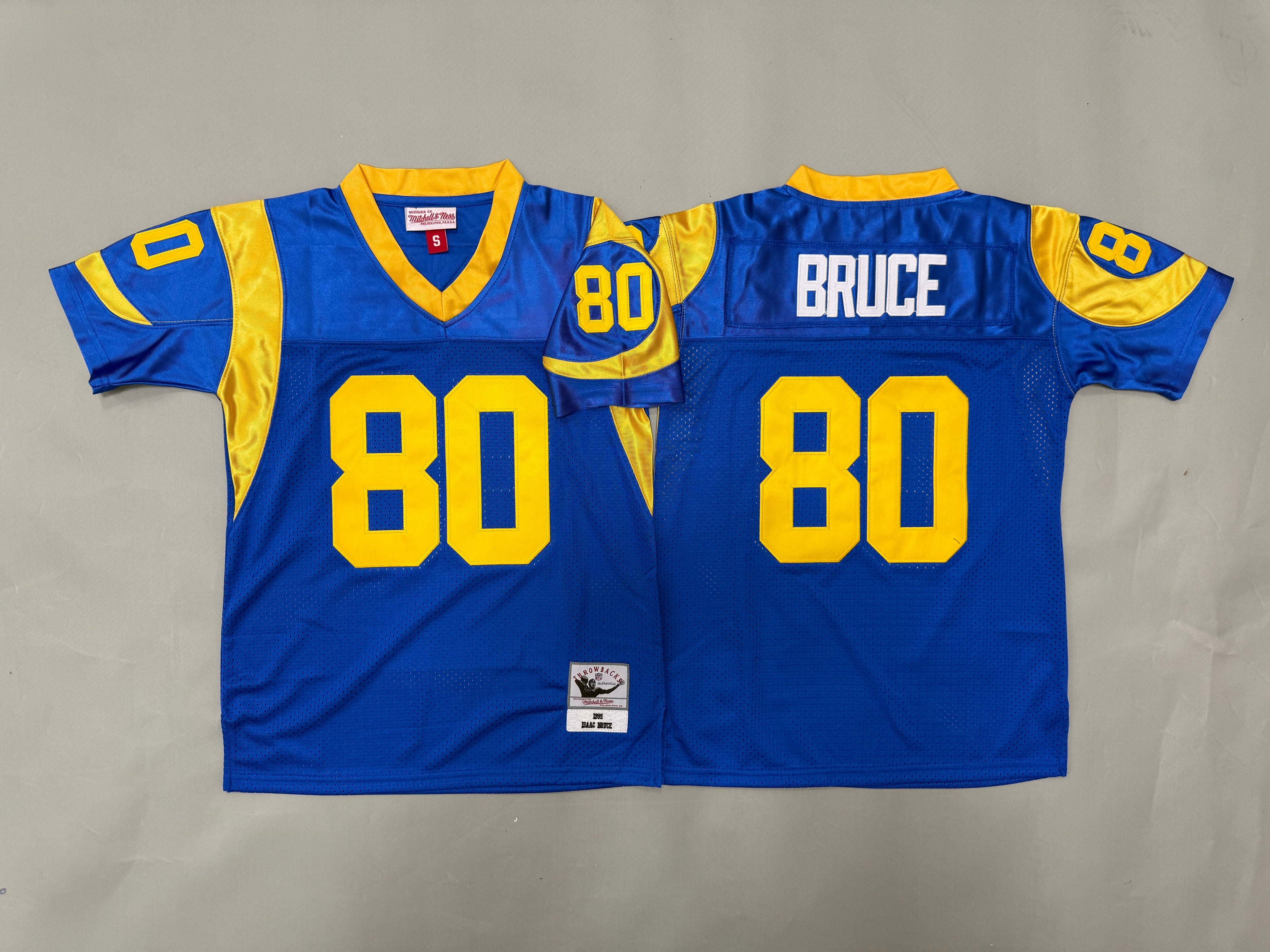 Youth Isaac Bruce #80 Los Angeles Rams Vintage Throwback Jersey