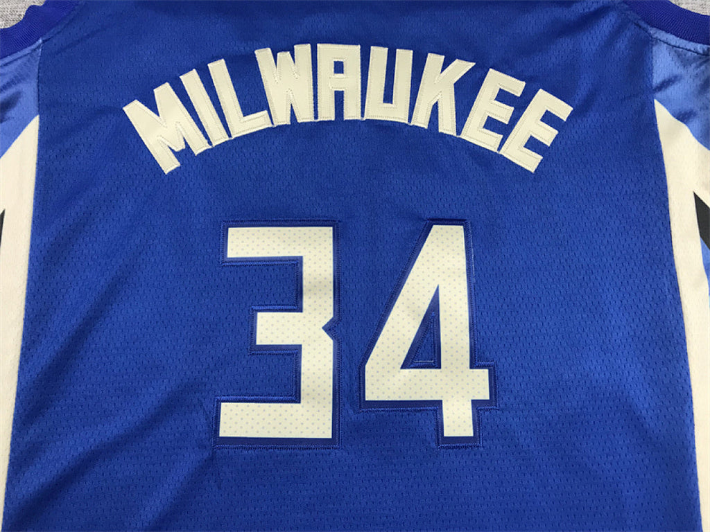 Giannis Antetokounmpo# 34 Milwaukee Bucks 2023 City Edition Swingman Embroidered Jersey