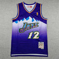 Utah Jazz John Stockton #12 Throwback 1996-97 Embroidered Jersey