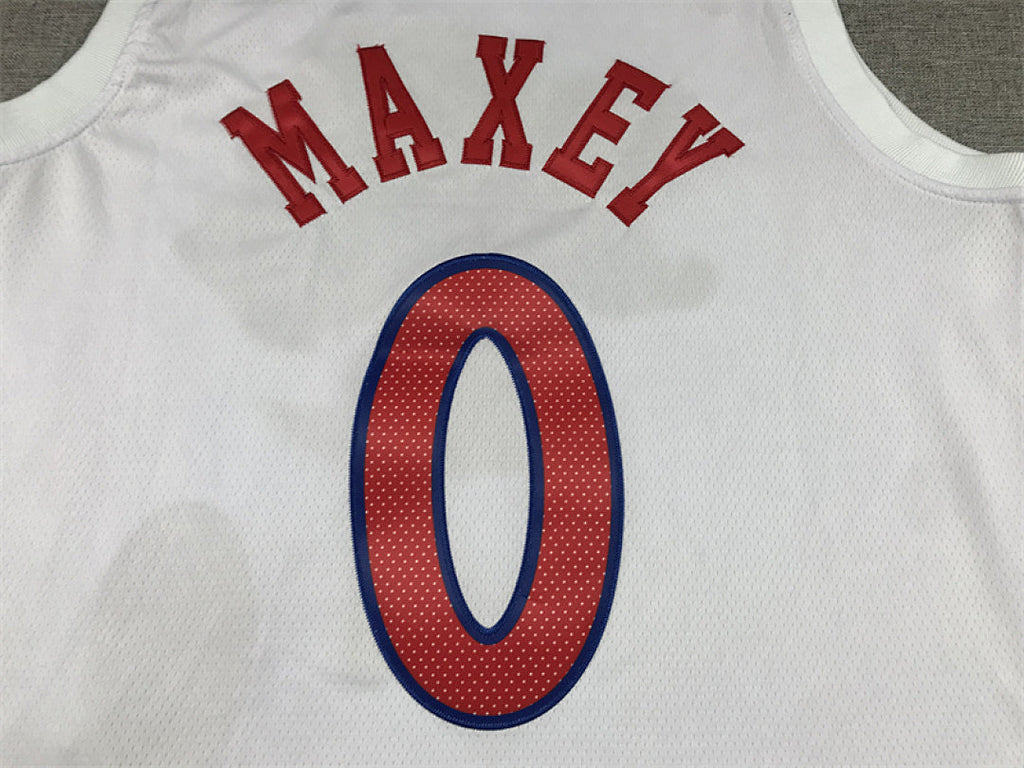 Tyrese Kendrid Maxey #0 Philadelphia 76ers City Edition Swingman Embroidered Jersey