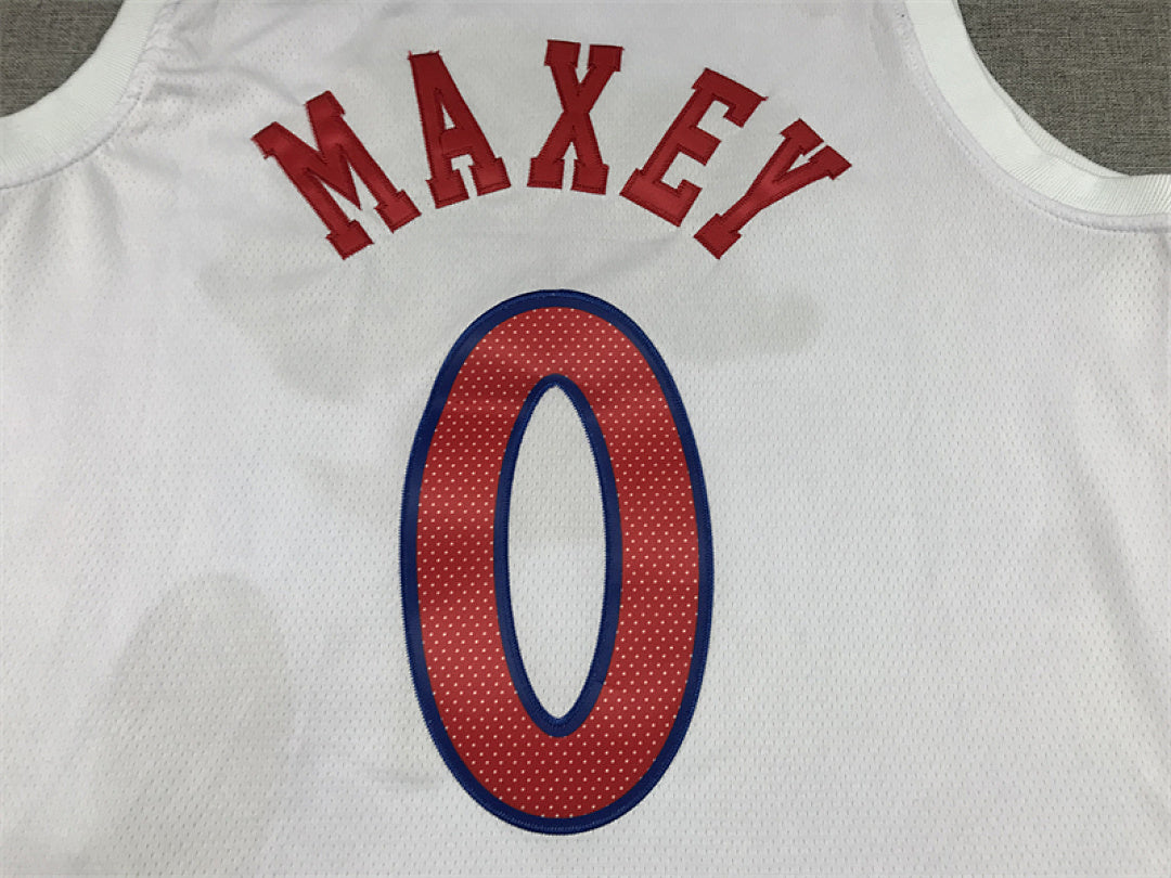 Tyrese Kendrid Maxey #0 Philadelphia 76ers City Edition Swingman Embroidered Jersey