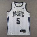 Paolo Napoleon James Banchero#5 Orlando Magic 2025 White City Edition Swingman Embroidered Jersey