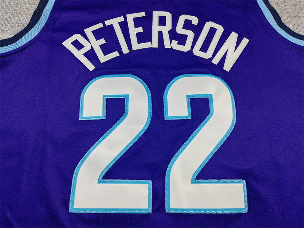 Utah Jazz Darryn Peterson #22 Purple Jersey – Embroidered