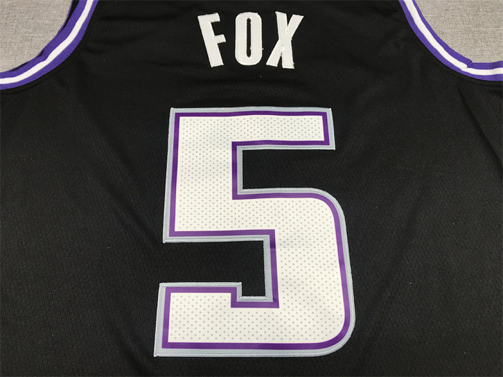 De¨Aaron Fox #5 Sacramento Kings Black City Edition Swingman Embroidered Jersey