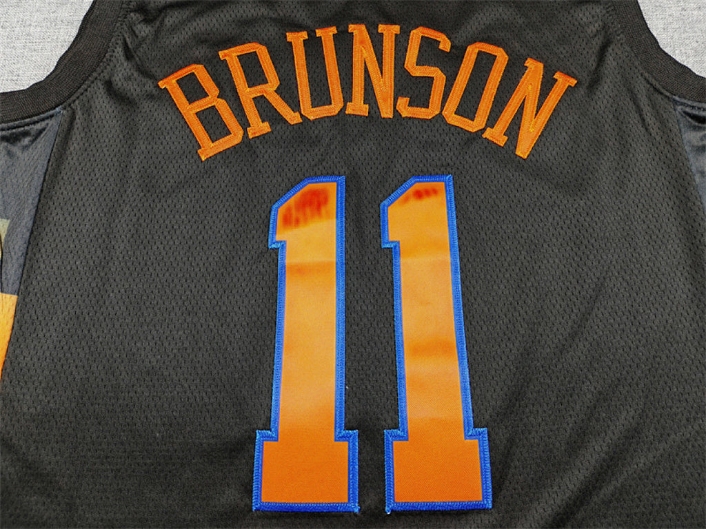 Jalen Brunson#11 New York Knicks 2026 Black Statement Edition  Embroidered Jersey