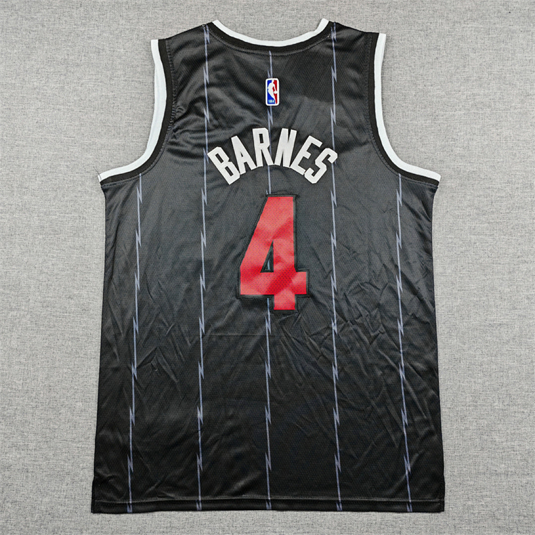 Scott Wayne Barnes Jr. #4 Toronto Raptors City Edition Swingman Embroidered Jersey