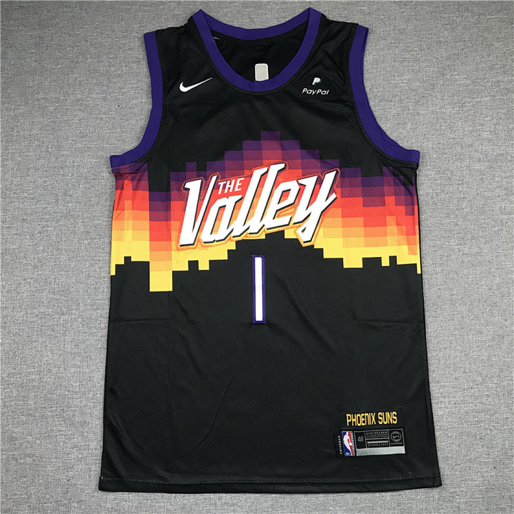 Devin Booker#1 Phoenix Suns City Edition Swingman Embroidered Jersey