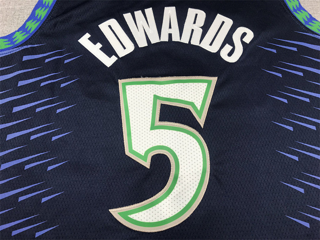 Anthony Edwards #5 Minnesota Timberwolves City Edition Swingman Embroidered Jersey