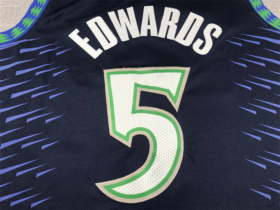 Anthony Edwards #5 Minnesota Timberwolves City Edition Swingman Embroidered Jersey
