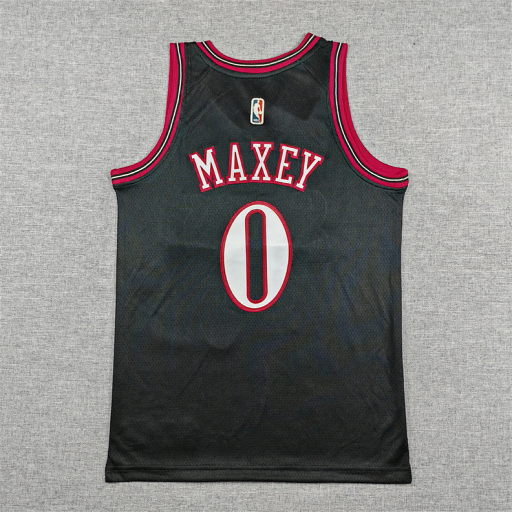 Youth Tyrese Maxey Philadelphia 76ers #0 City Edition Embroidered Jersey