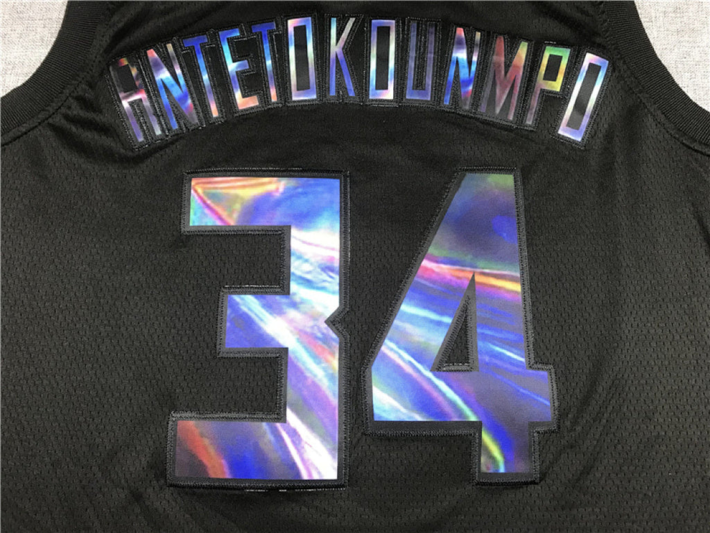 Giannis Antetokounmpo# 34 Milwaukee Bucks City Edition Swingman Embroidered Jersey