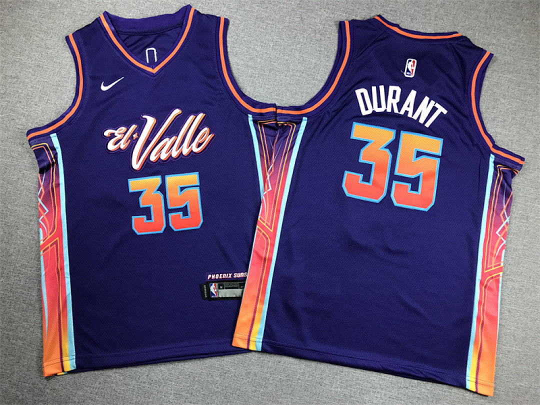 Youth Kevin Durant Phoenix Suns #35 City Edition Swingman Embroidered Jersey