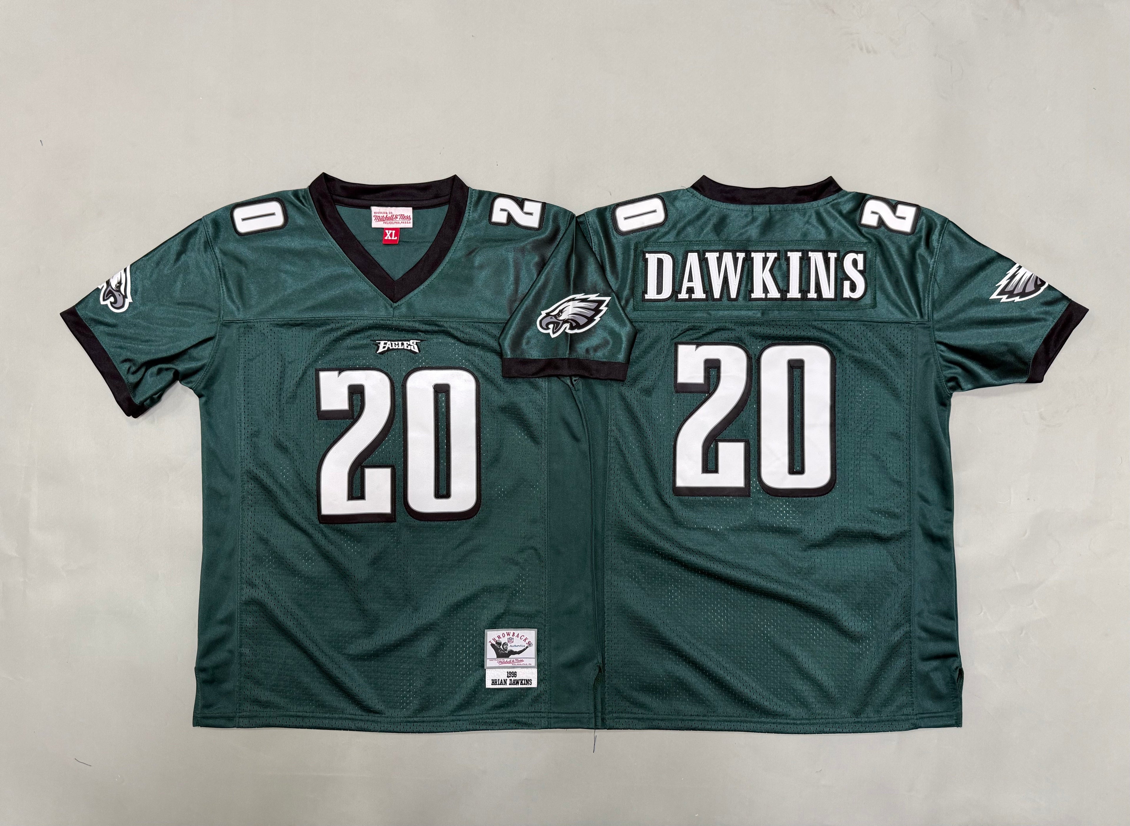 Youth Brian Dawkins #20 Philadelphia Eagles Vintage Throwback Jersey