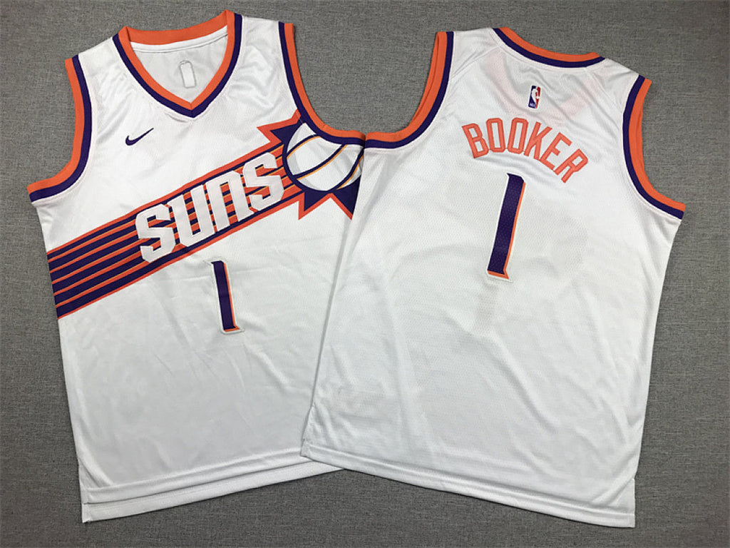 Youth Devin Booker Phoenix Suns #1 City Edition Swingman Embroidered Jersey
