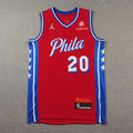 Jared McCain #20 Philadelphia 76ers City Edition Swingman Embroidered Jersey