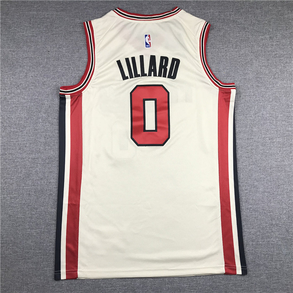 Damian  Lillard #0 Portland Trail Blazers Off-White City Edition Swingman Embroidered Jersey