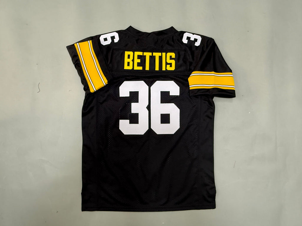 Youth Jerome Bettis#36 Pittsburgh Steelers Black Vintage Throwback Jersey