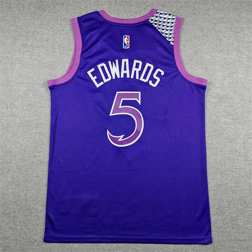 Anthony Edwards #5 Minnesota Timberwolves  2026 City Edition Swingman Embroidered Jersey