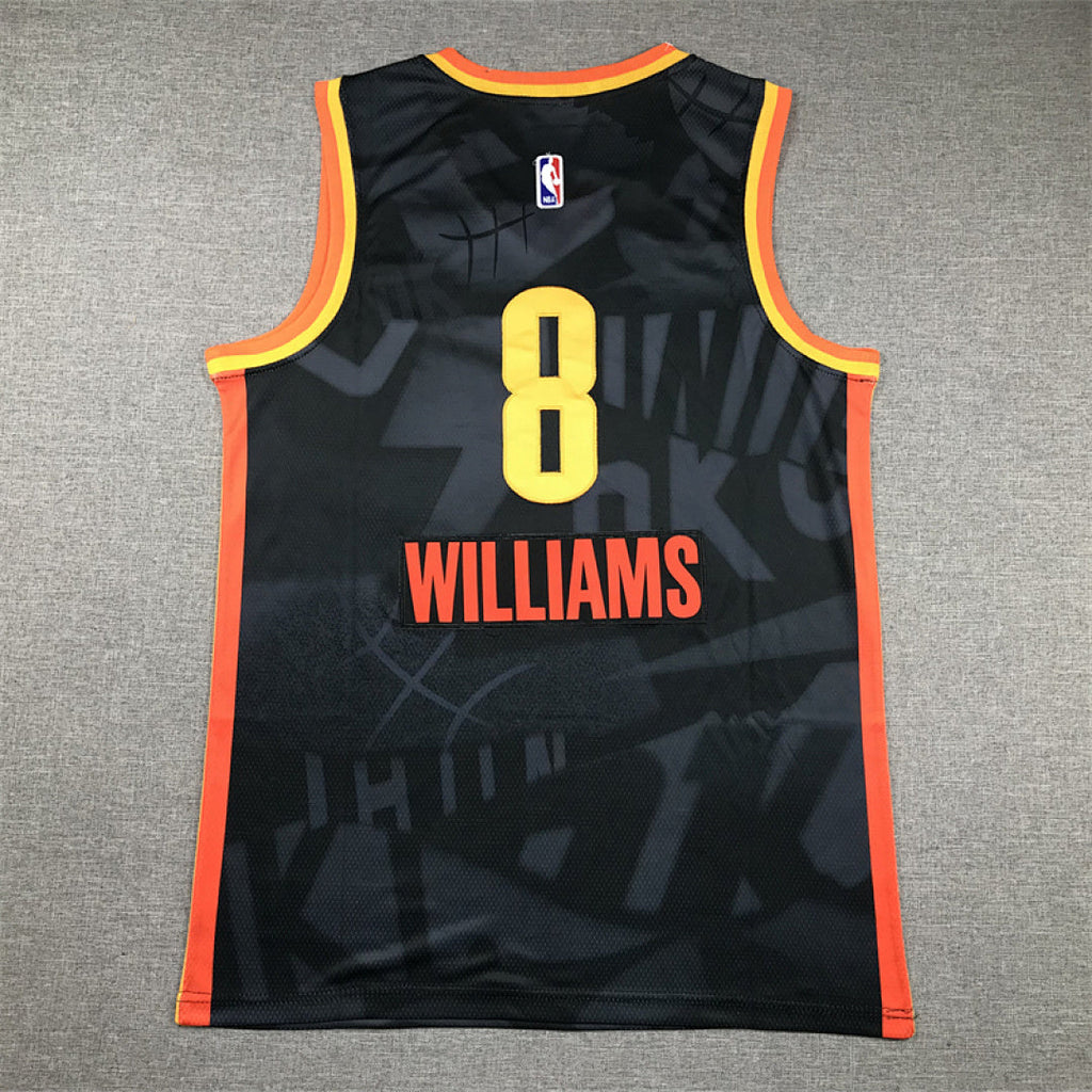 Jalen Williams#8 Oklahoma City Thunder 2024 Black City Edition Swingman Embroidered Jersey