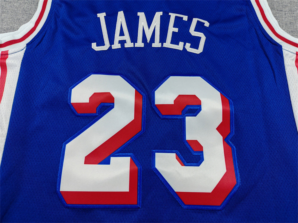 Philadelphia 76ers LeBron James #23 Blue Jersey – Embroidered
