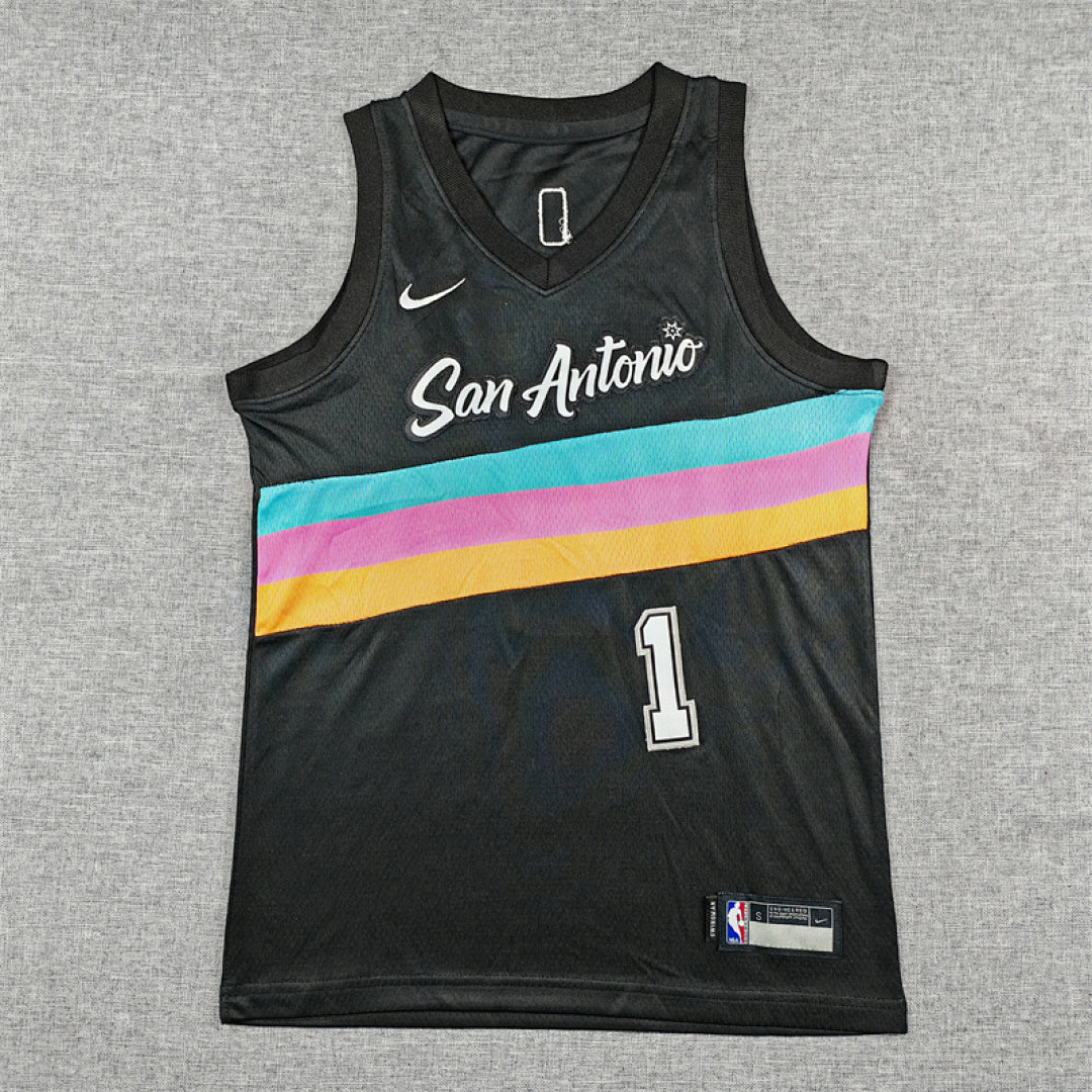 Youth Victor Wembanyama San Antonio Spurs #1 City Edition Swingman  Jersey