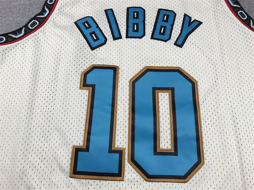 Mike Bibby# 10 Memphis Grizzlies Retro Throwback Embroidered Jersey