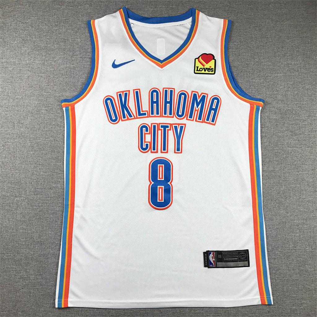 Jalen Williams#8 Oklahoma City Thunder White City Edition Swingman Embroidered Jersey
