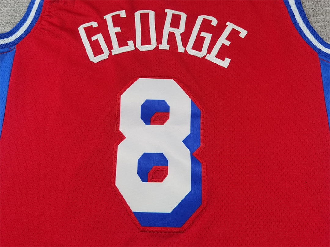 Paul George #8 Philadelphia 76ers City Edition Swingman Embroidered Jersey
