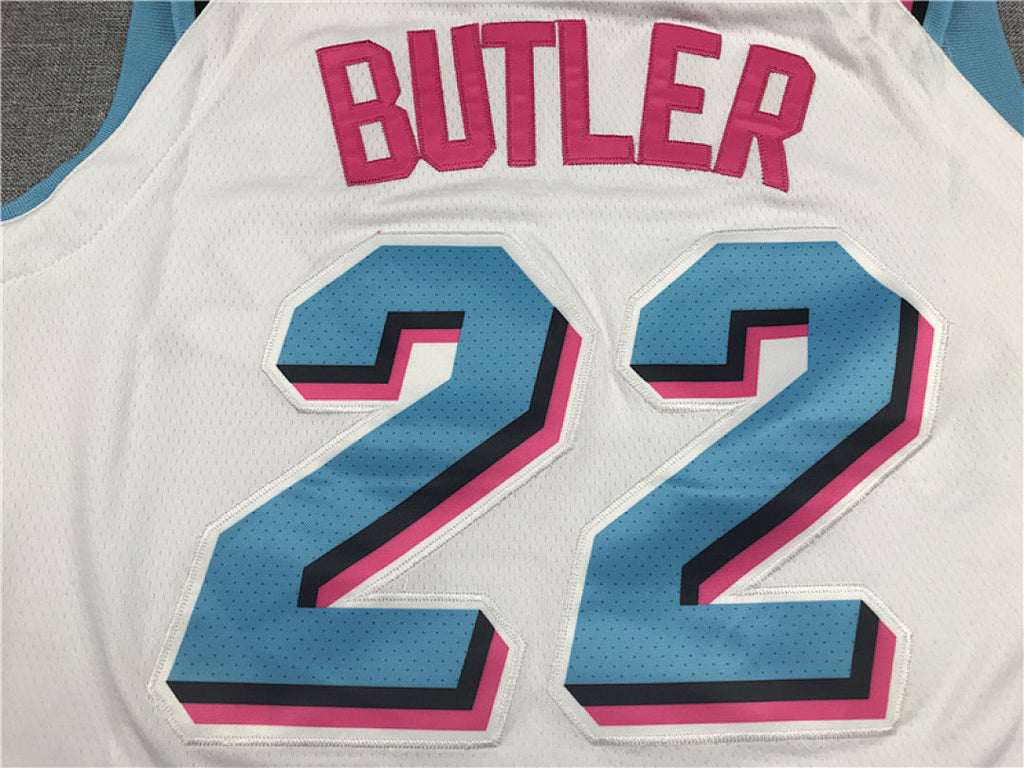 Jimmy Butler# 22 Miami Heat White City Edition Swingman Embroidered Jersey