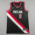 Damian Lillard #0 Portland Trail Blazers Black City Edition Swingman Embroidered Jersey