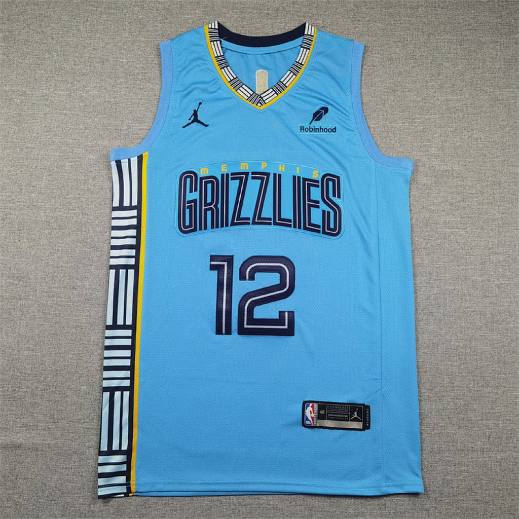 Ja Morant# 12 Memphis Grizzlies 2023 City Edition Swingman Embroidered Jersey