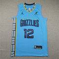 Ja Morant# 12 Memphis Grizzlies 2023 City Edition Swingman Embroidered Jersey