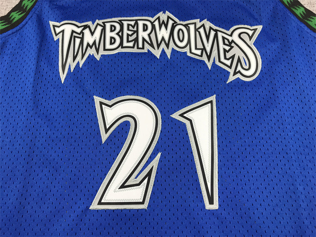 Kevin Garnett #21 Minnesota Timberwolves 2003-04 Throwback Embroidered Jersey