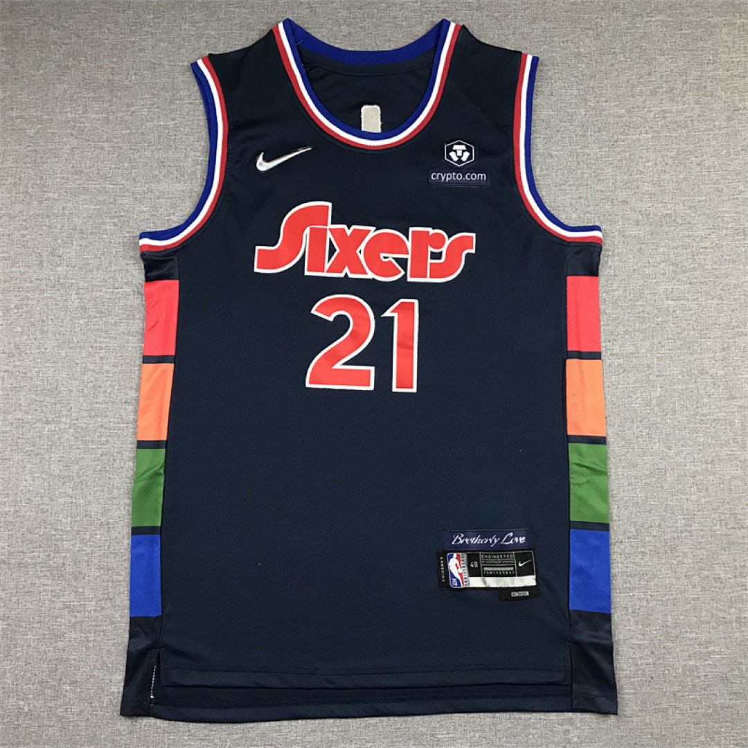 Joel Hans Embiid #21 Philadelphia 76ers 2022 City Edition Swingman Embroidered Jersey