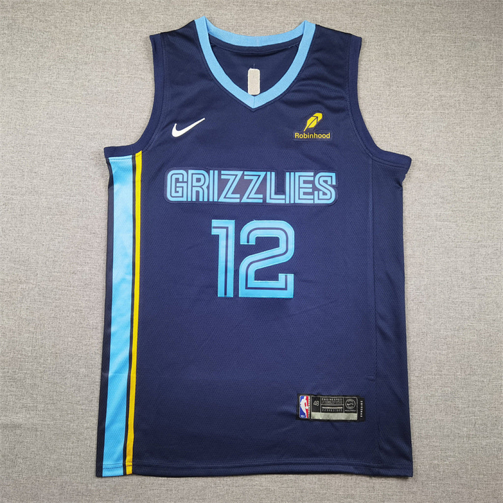 Ja Morant# 12 Memphis Grizzlies  City Edition Swingman Embroidered Jersey
