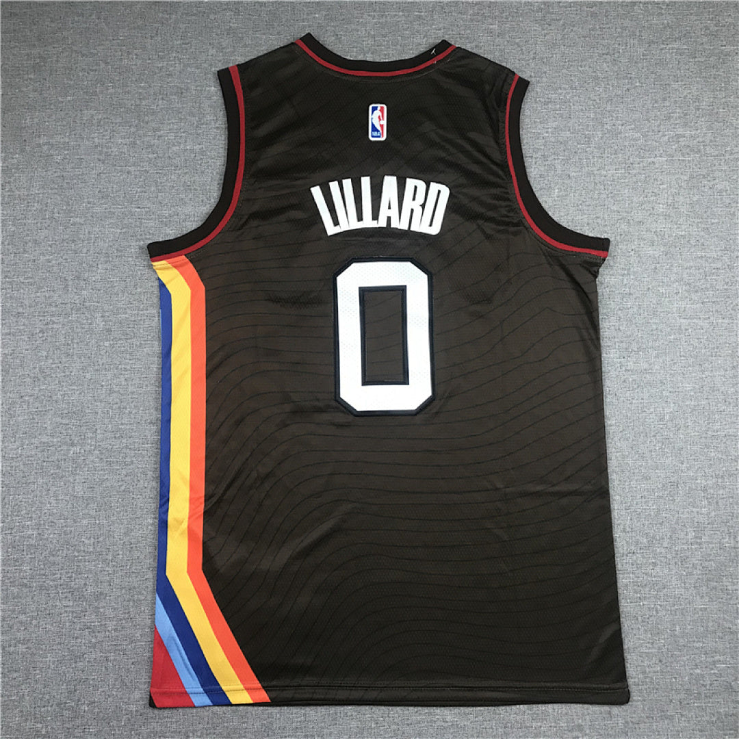 Damian Lillard #0 Portland Trail Blazers City Edition Swingman Embroidered Jersey