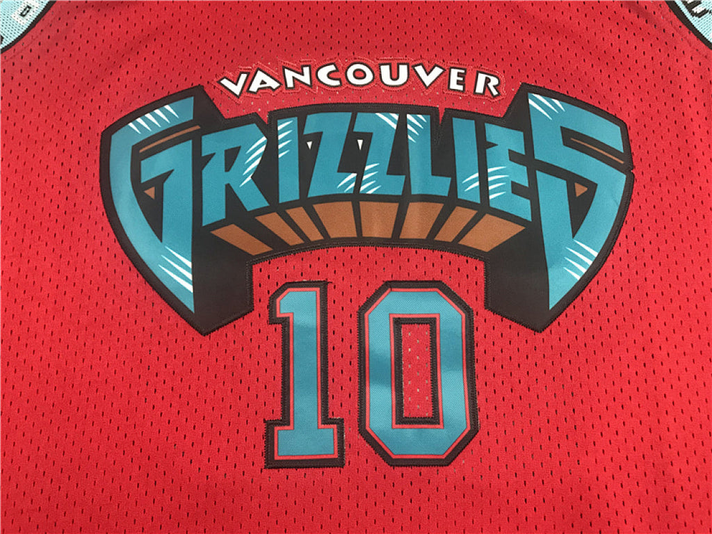 Mike Bibby# 10 Memphis Grizzlies 1998-99 Throwback Embroidered Jersey