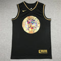 Allen Iverson #3 Philadelphia 76ers Black & Gold City Edition Swingman Embroidered Jersey