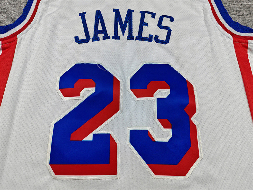Philadelphia 76ers LeBron James #23 White Jersey – Embroidered