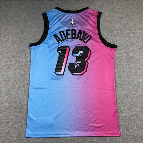 Bam Adebayo# 13 Miami Heat City Edition Swingman Embroidered Jersey