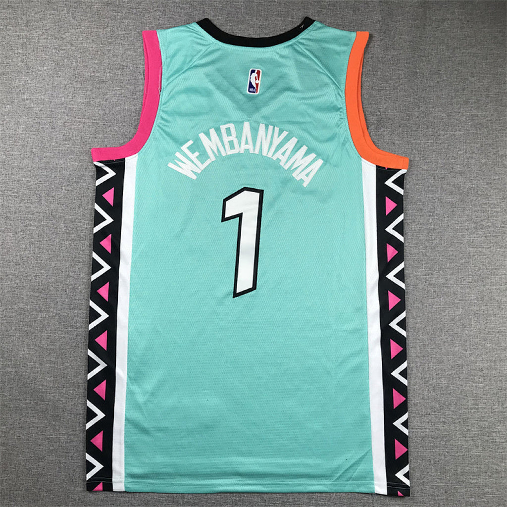 Victor Wembanyama #1 San Antonio Spurs 2023 City Edition Swingman Embroidered Jersey