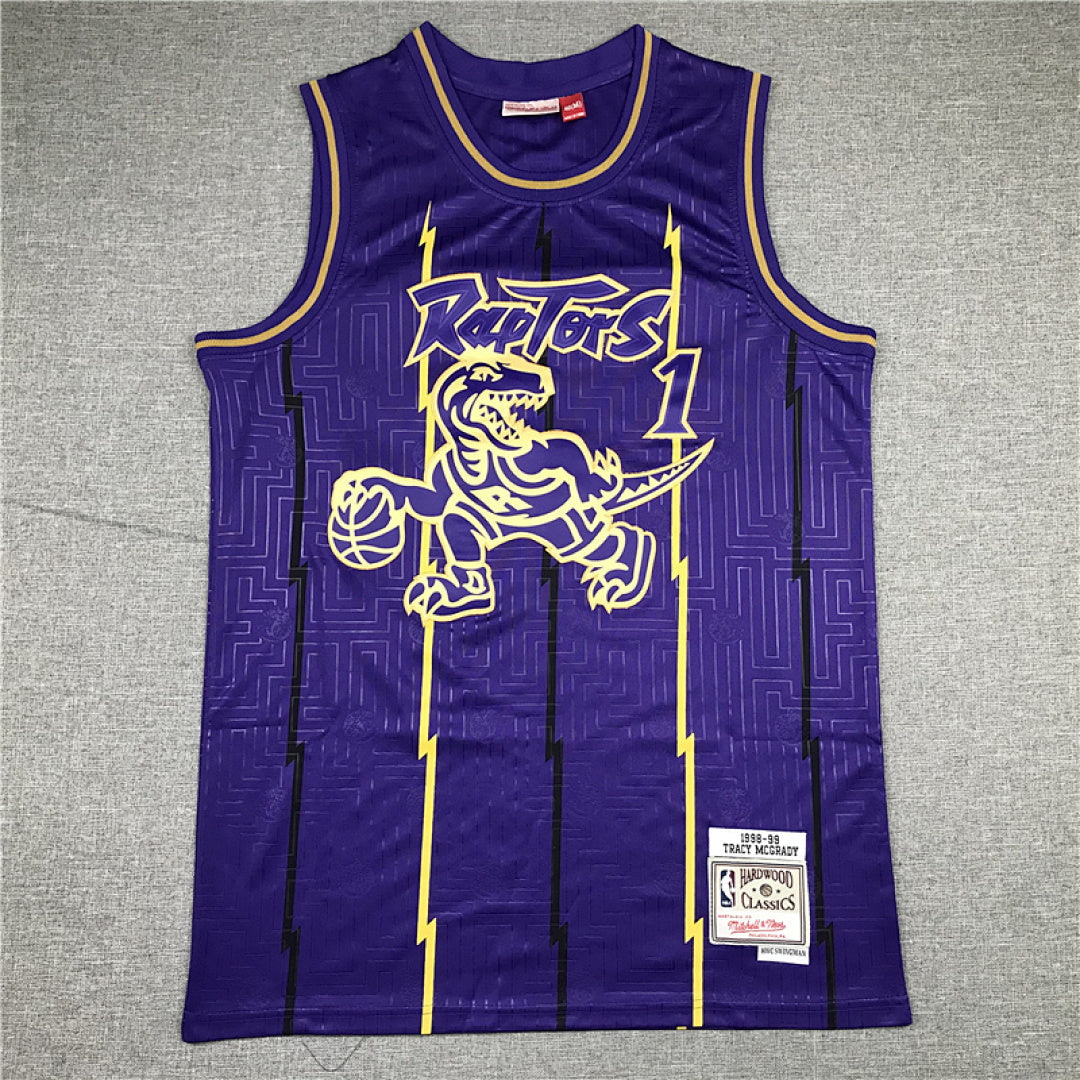 Tracy McGrady #1 Toronto Raptors 1998-99 (Year of the Rat Limited Edition) Throwback Embroidered Jersey